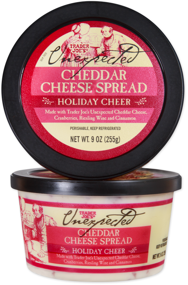 Trader Joe S Holiday Cheer Unexpected Cheddar Cheese Spread Fig App