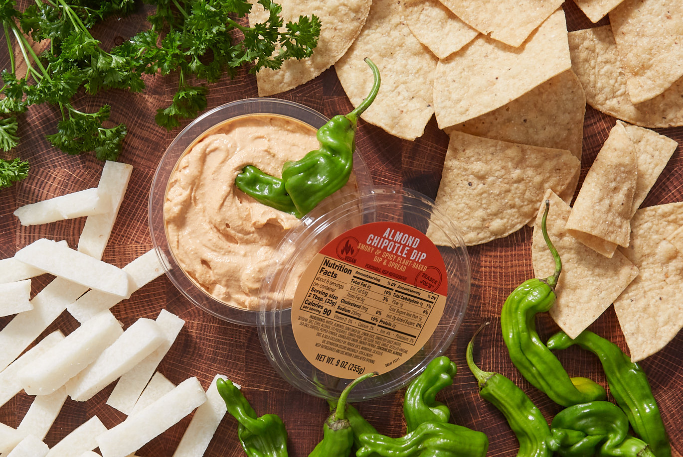 Snack Box - Chipotle Almond Dip, Veggies, & GF crackers - Food Made Fresh