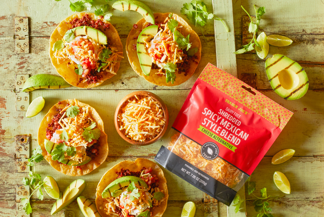 Dairy Free Shredded Spicy Mexican Style Blend Cheese Alternative