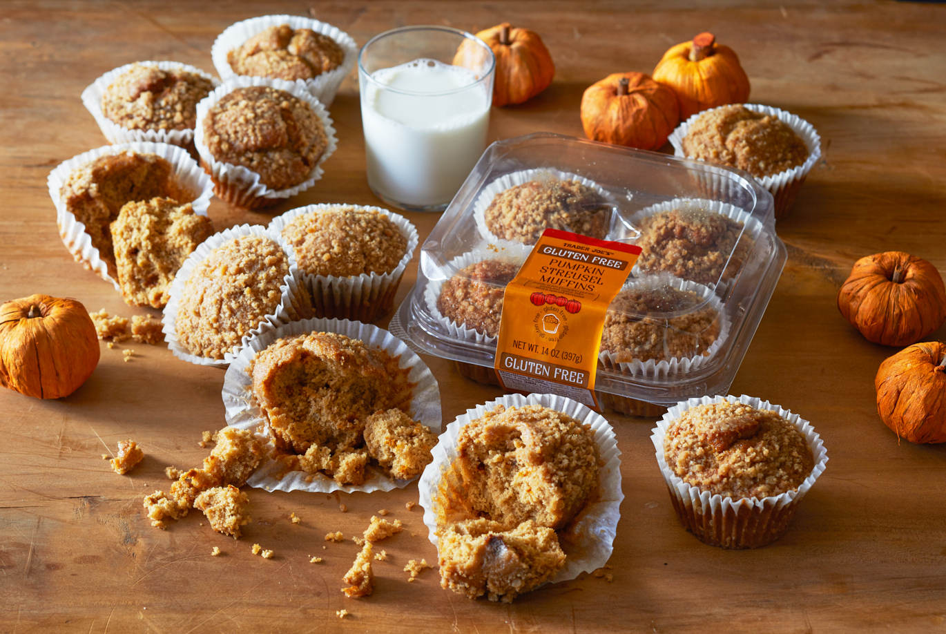 gluten free pumpkin streusel muffins trader joe's