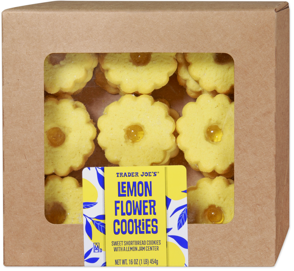 Trader Joe's Lemon Flower Cookies