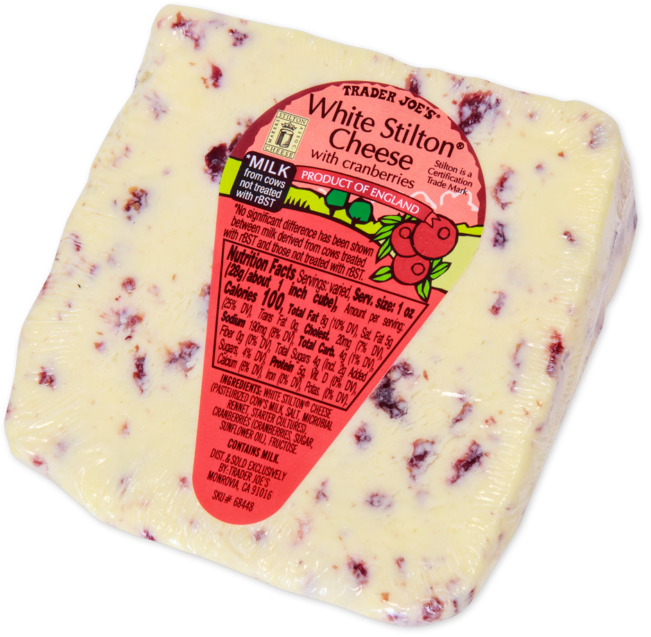 Trader Joe’s White Stilton Cheese with Cranberries