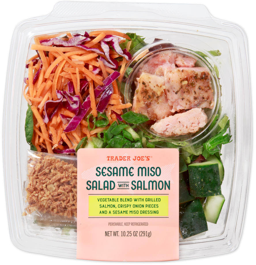 Sesame Miso Salad with Salmon