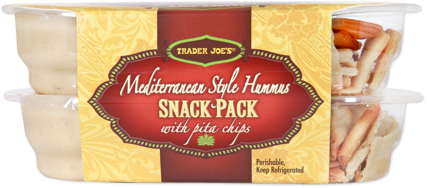 Mediterranean Hummus Snack Pack with Pita Chips
