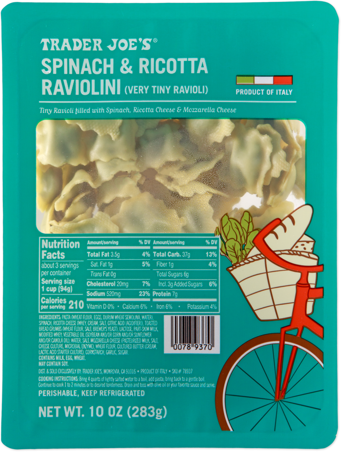 Trader Joe's Spinach & Ricotta Raviolini