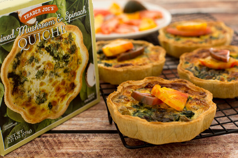 Mixed Mushroom & Spinach Quiche