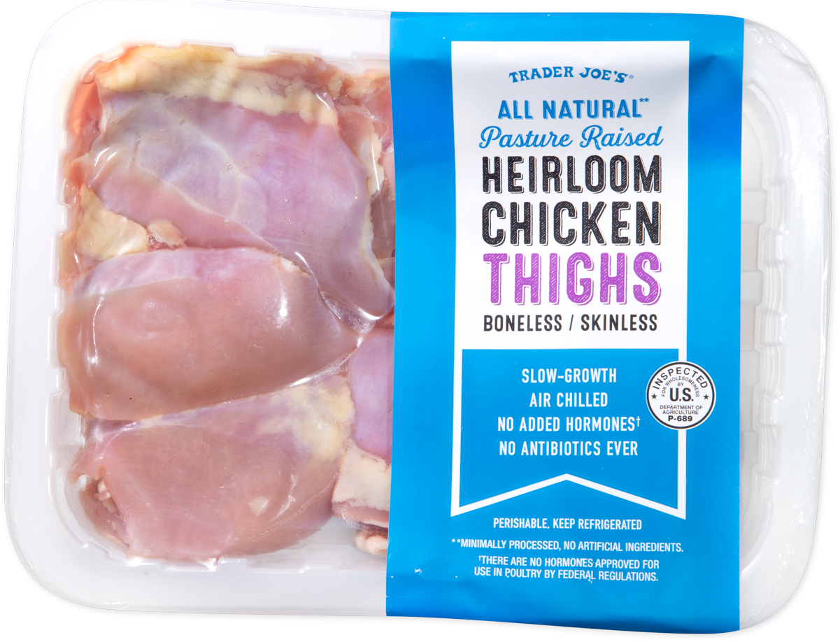 All Natural Pasture Raised Heirloom Chicken Thighs