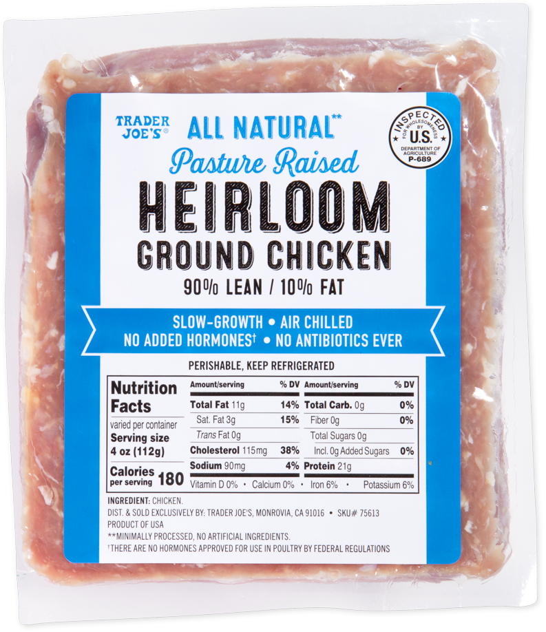All Natural Pasture Raised Heirloom Ground Chicken