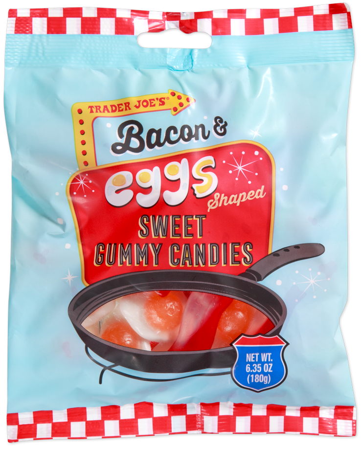 Trader Joe's Bacon & Eggs Shaped Sweet Gummy Candies