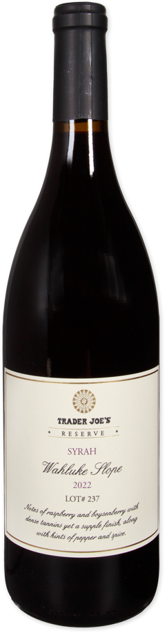 Trader Joe's Reserve Syrah Wahluke Slope 2022