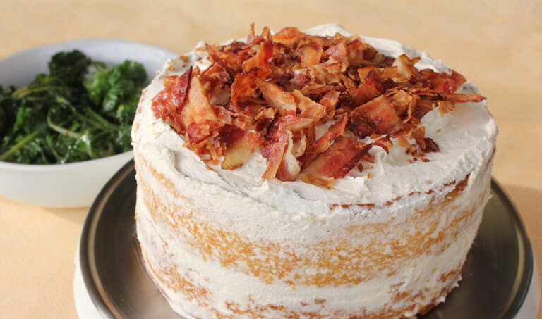 maple bacon bundt cake with bacon pecan streusel swirl #bundtbakers |  Brooklyn Homemaker