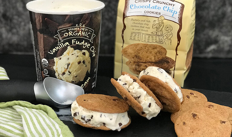 Fudge Chip Ice Cream Sandwiches