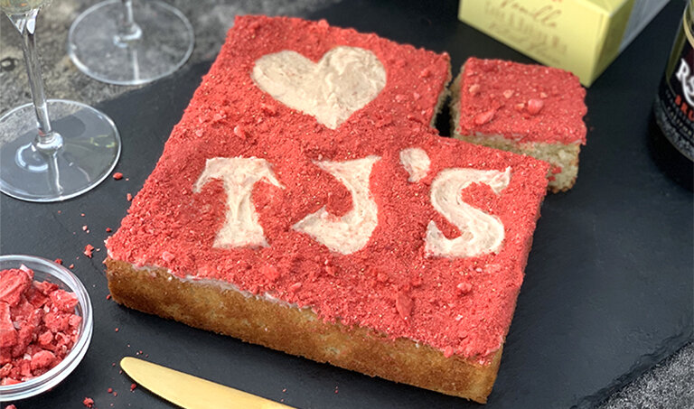 PM Delights Strawberry Champagne Heart-Shaped Cake - Bergdorf Goodman